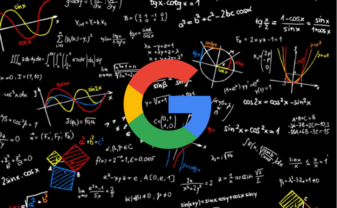 Abstraktná ilustrácia matematiky a algoritmov stojacich za Google Ads Smart Biddingom